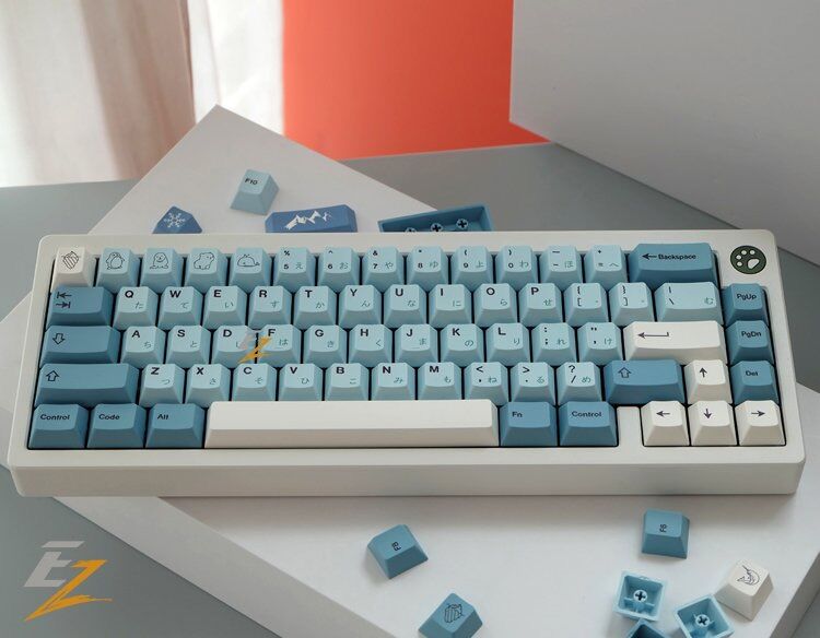 Set Keycap Cherry Ice Berg 142 Phím Cho Bàn Phím Cơ