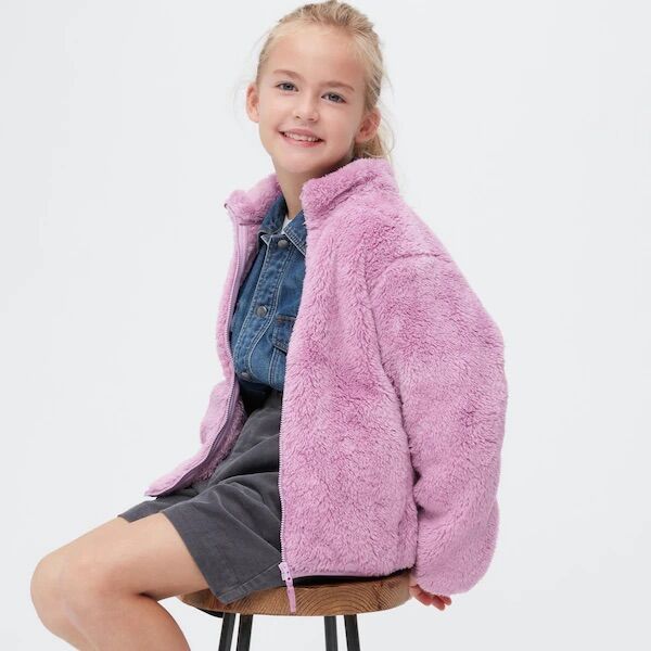 Áo khoác lông cừu trẻ em Uniqlo Kids mẫu 2022