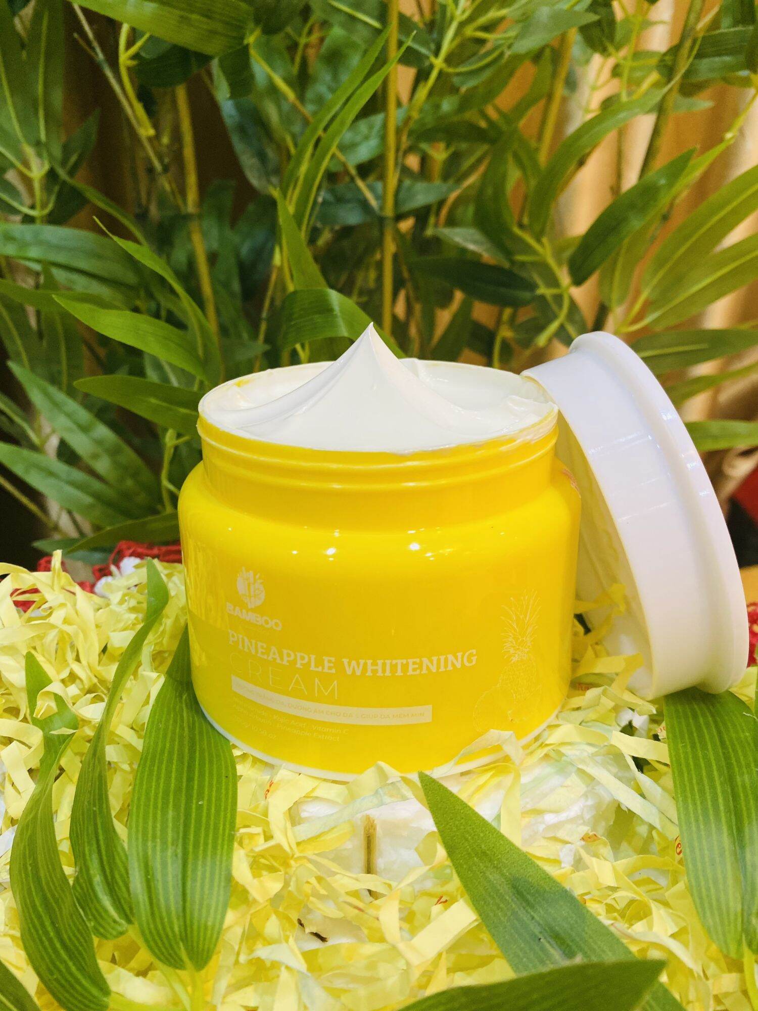💢Mẫu mới 2023💢Kem body dứa Bamboo, trắng da,chống nắng,ngừa lão hóa