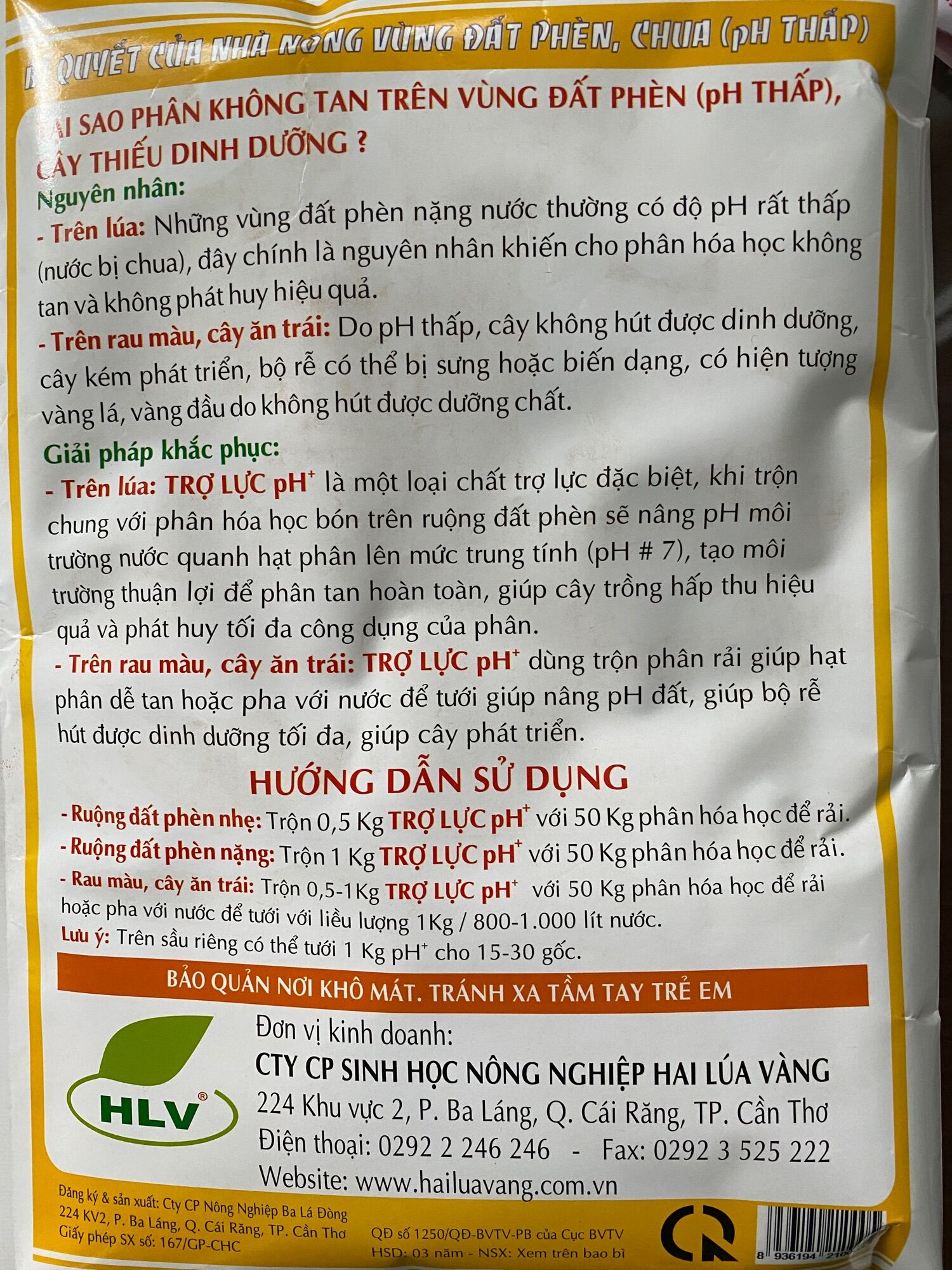 Omega 307 - Trợ Lực pH+ ( Giúp tăng pH một cách nhanh chống trên vùng đất phèn)