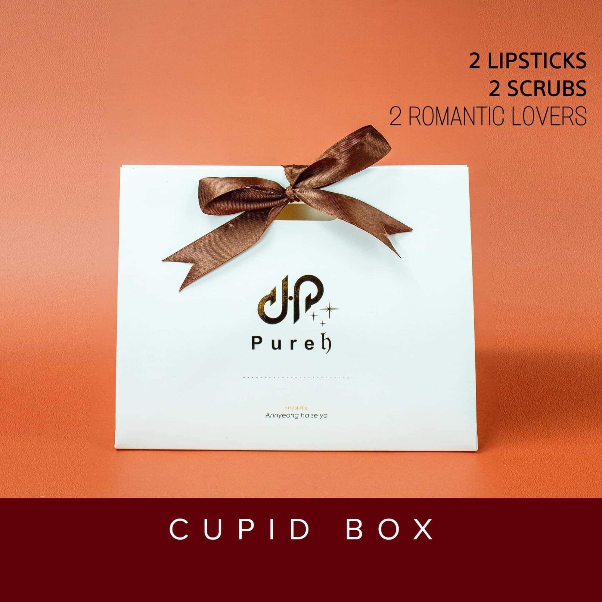 SON KEM NHUNG LÌ CAM ĐÀO- ĐỎ ĐẤT " Cupid box"