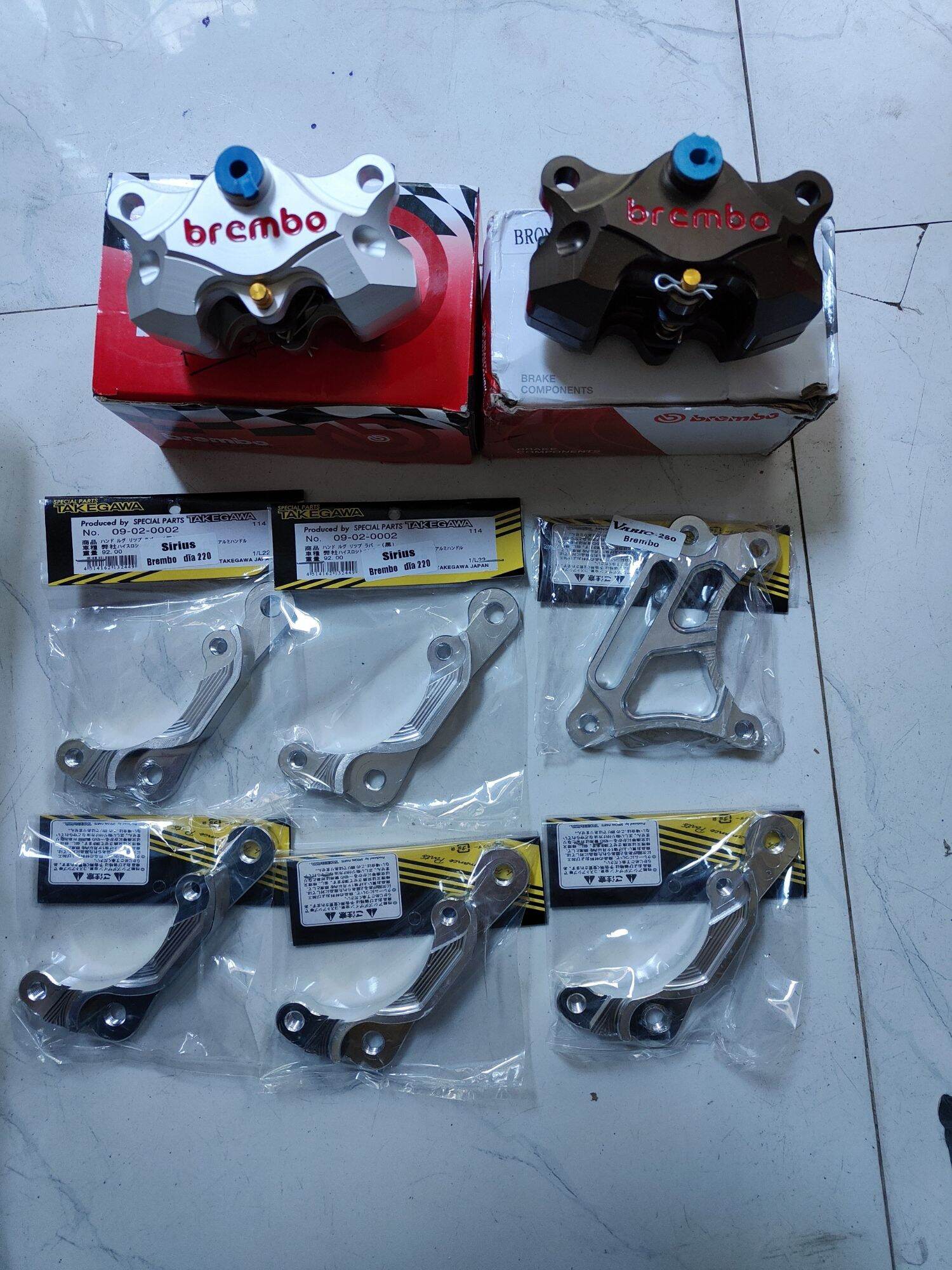 Heo dầu Brembo 2 pis có pas theo từng loại xe