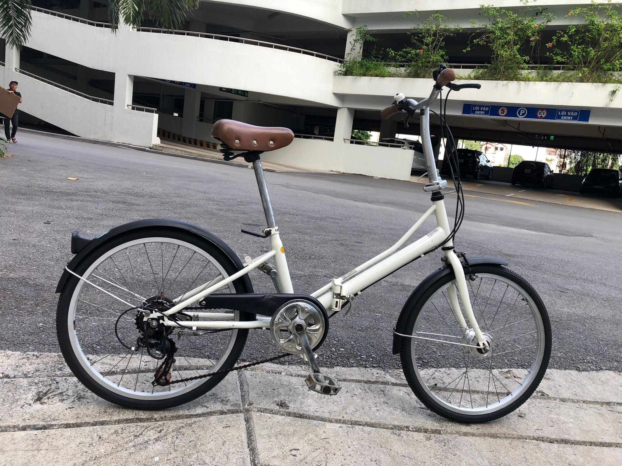 Xe đạp Nhật bãi gấp gọn bánh 20inch