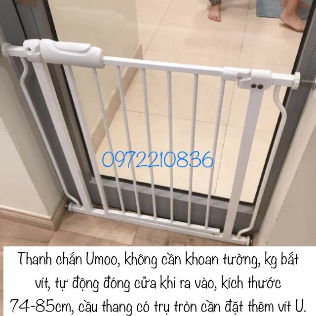 Tấm chắn cửa Umoo tấm chắn cầu thang Umoo kích thước từ 75-146cm