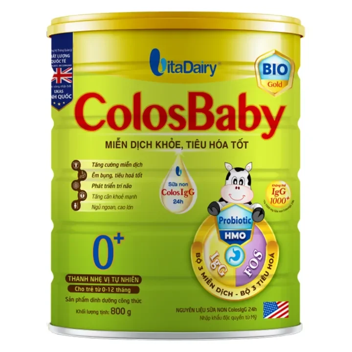Sữa bột Colosbaby Bio Gold 0+ lon 800g  0 - 1 tuổi