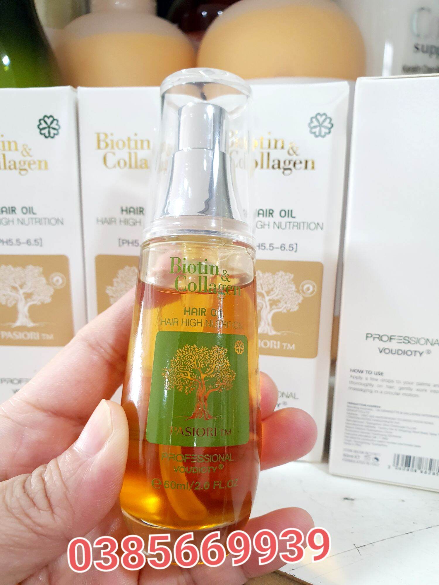 Tinh dầu dưỡng bóng mượt tóc Biotin & Collagen Serum 60ml..