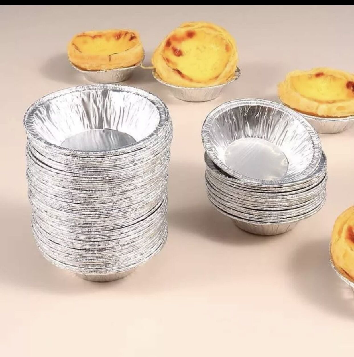 [Q11] Set 10-250 Chén Lá Bạc( tart trứng, nướng hàu, ốc, …)
