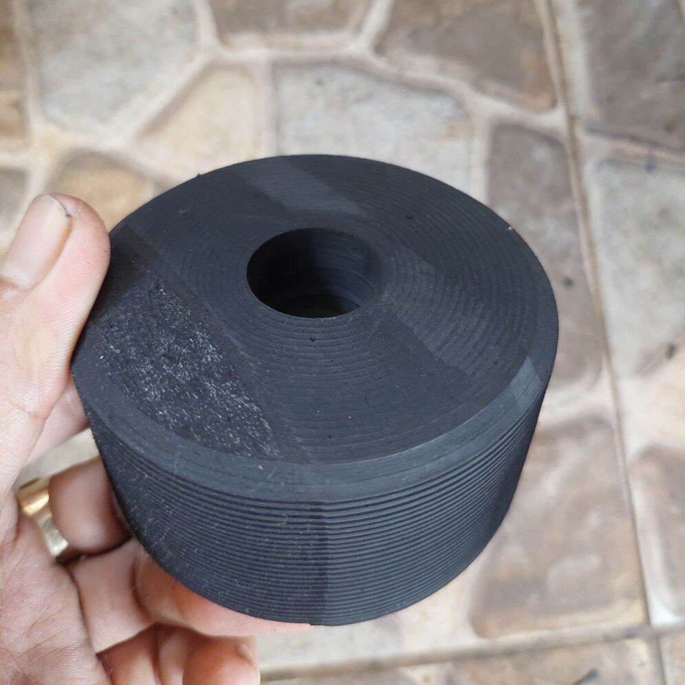 Combo 4 cái cao su phi 60mm cao 40mm lỗ 10mm