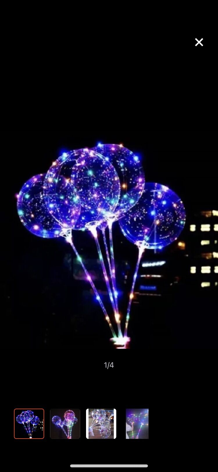 Bóng bay galaxy trong suốt