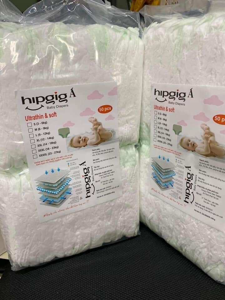 bỉm tã hipgipA 100 miếng