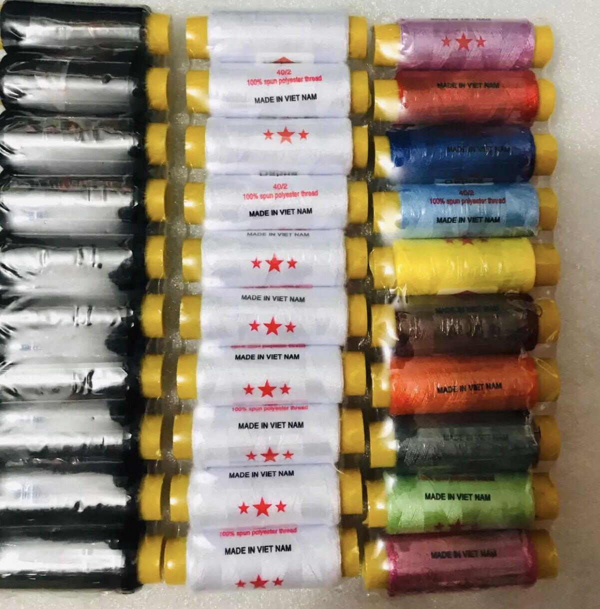 🏵Set 10 cuộn Chỉ may Đồ (Nhiều màu)