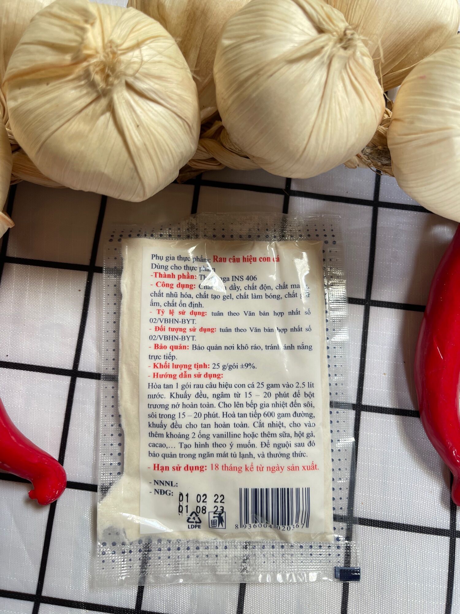 BỘT RAU CÂU CON CÁ GIÒN HIỆP LONG 25GRAM