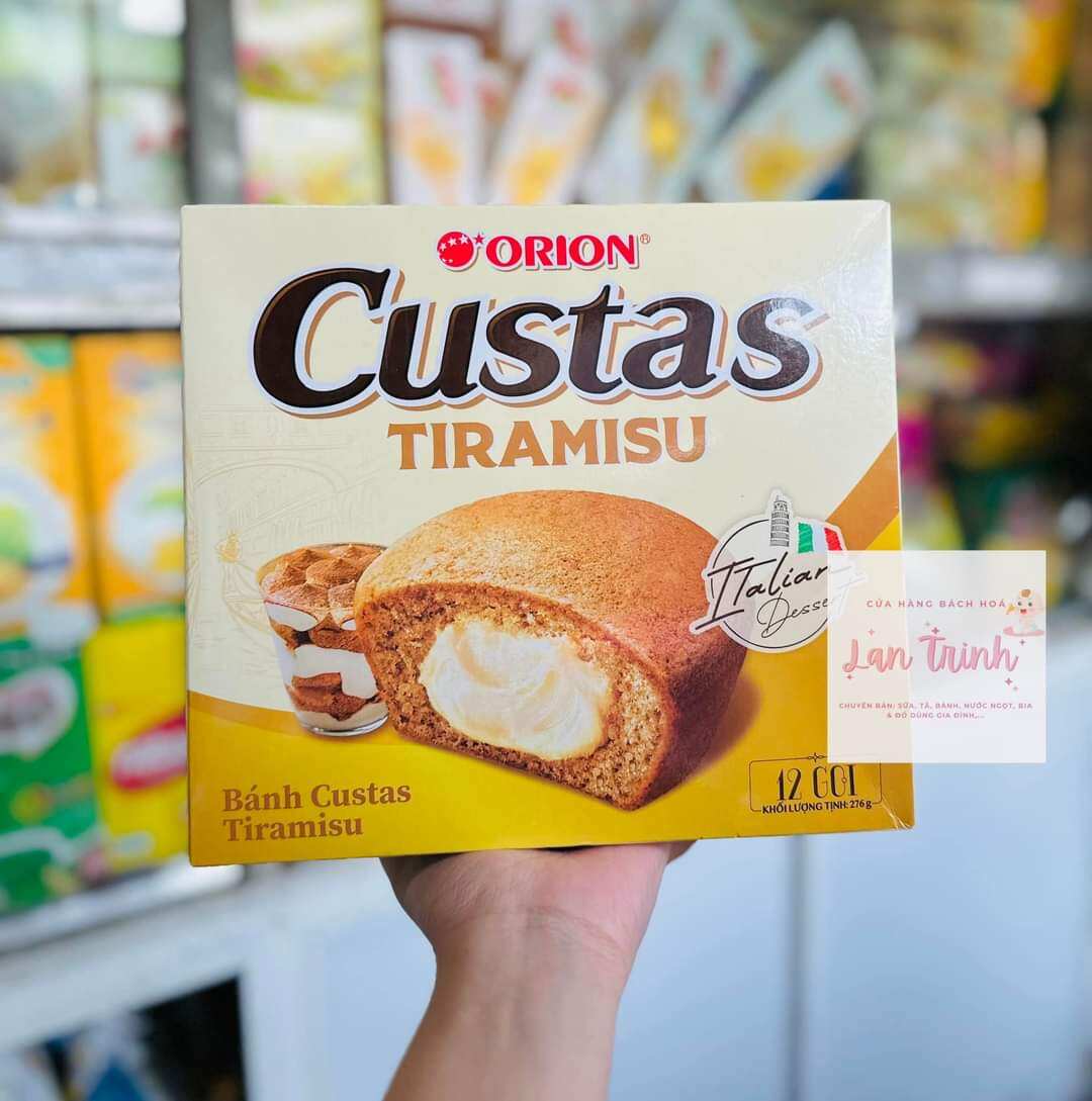 Bánh Custas Orion Tiramisu (Hộp 12 cái)