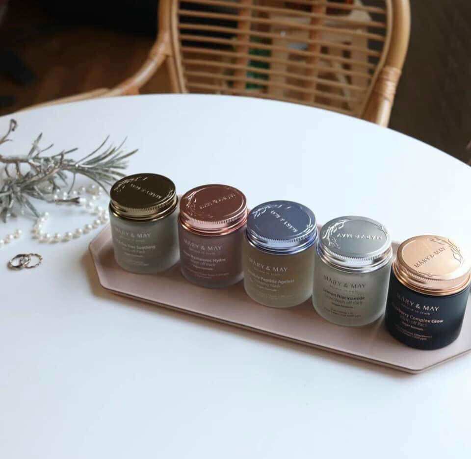 Mặt nạ đất sét Mary&May Teatree/Lemon/Rose/Blueberry/Calendular 125g