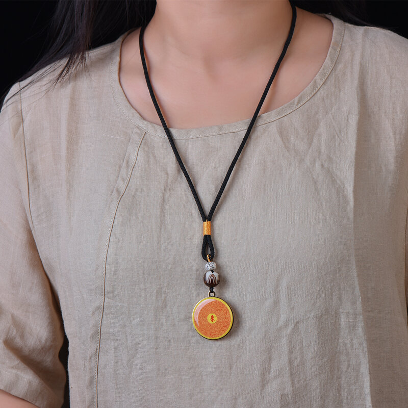 Consecrated Glaze Surangama Mantra Pendant Pendants Binding Scriptures and Scriptures Peace and Fortune Lucky Charm