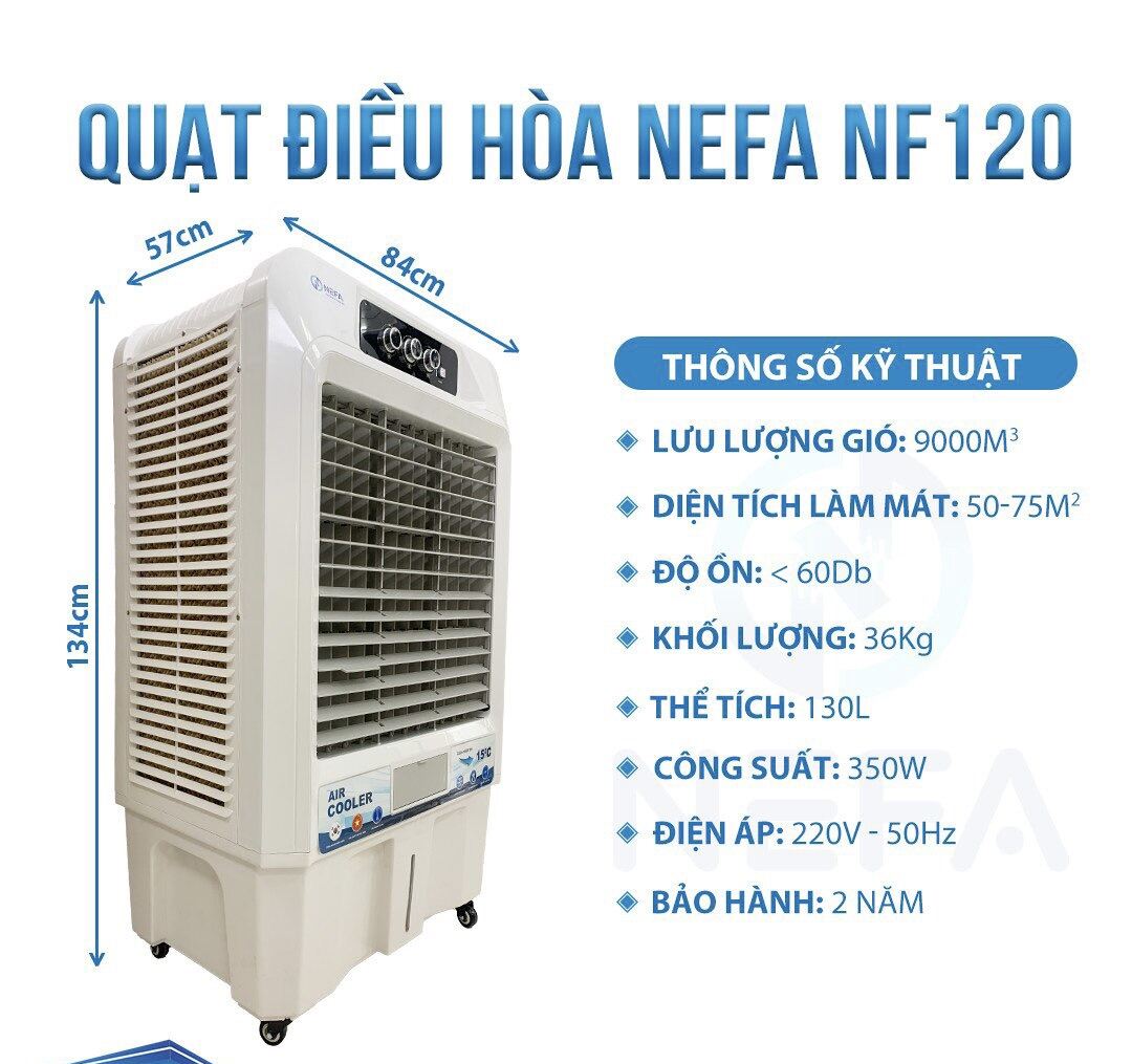 Quạt điều hòa hơi nước Nefa NF120