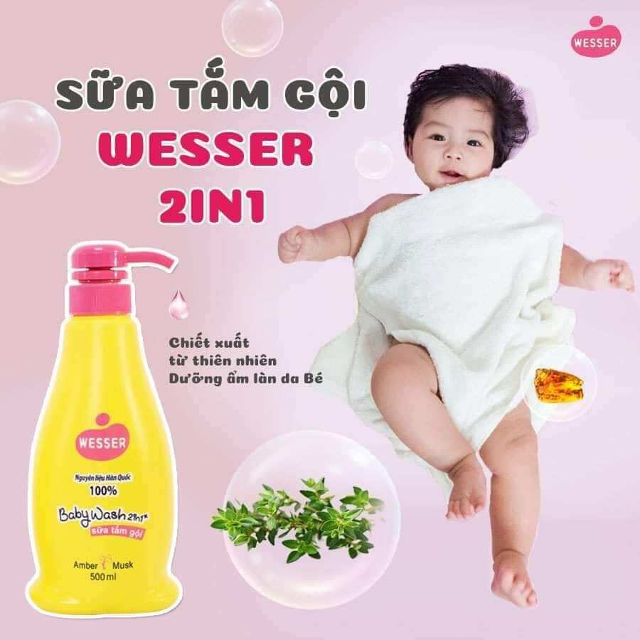 Sữa tắm gội Wesser 500ml