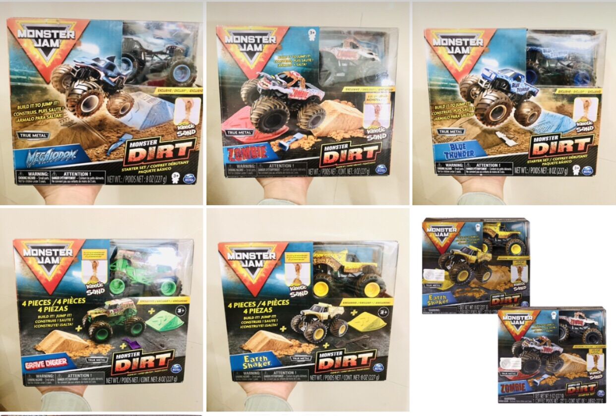 Bộ đồ chơi xe cát phụ kiện Monster Jam chính hãng fullbox