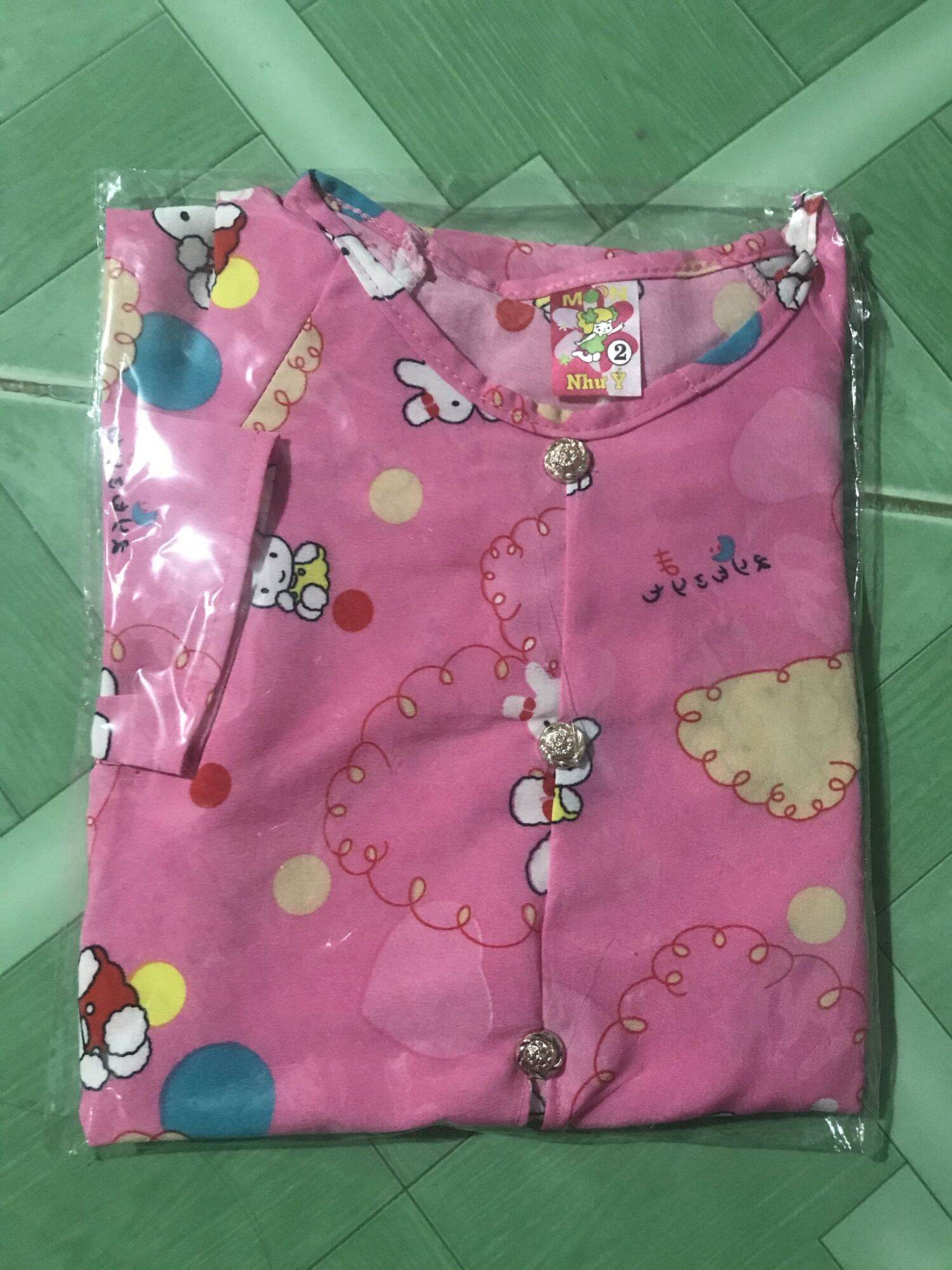 đồ bộ bà ba lụa bé gái
