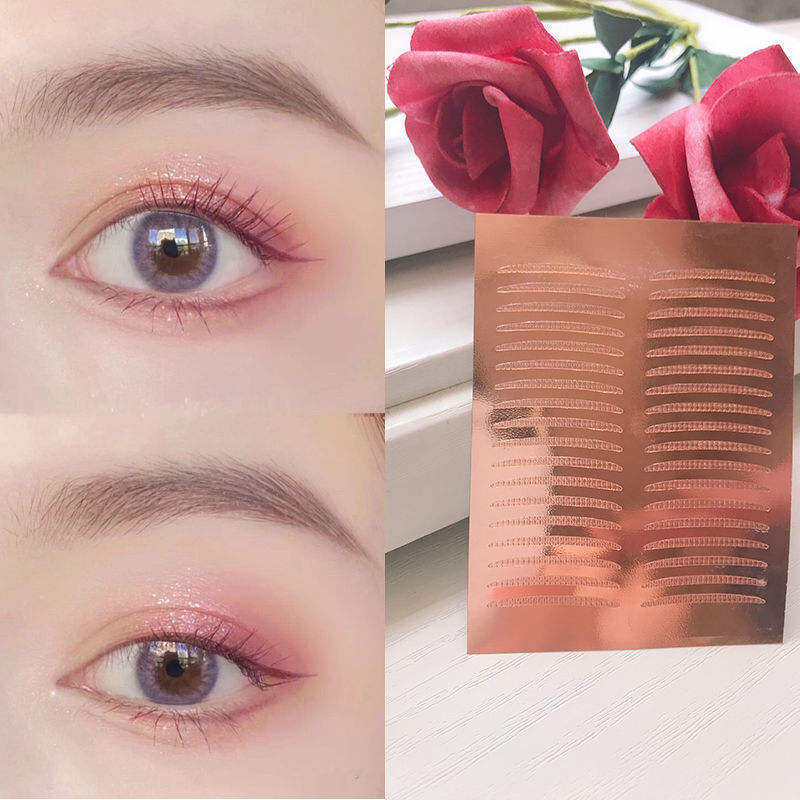 Miếng Dán Kích Mí Mẫu Nhỏ Siêu Mịn Siêu Dính Màu Da Tự Nhiên Vô Hình Trong Suốt Không Đường May Thanh Sợi Tiên Nữ Dán Nổi Tiếng Trên Mạng