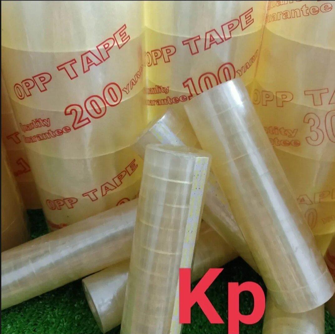 (Giá Xưởng Xả kho siêu Tiết kiệm) 100Yard nặng 1kg  Băng Keo Băng Dính Trong/Đục 4.8cm - 100Yard ( 1kg 6 cuộn)