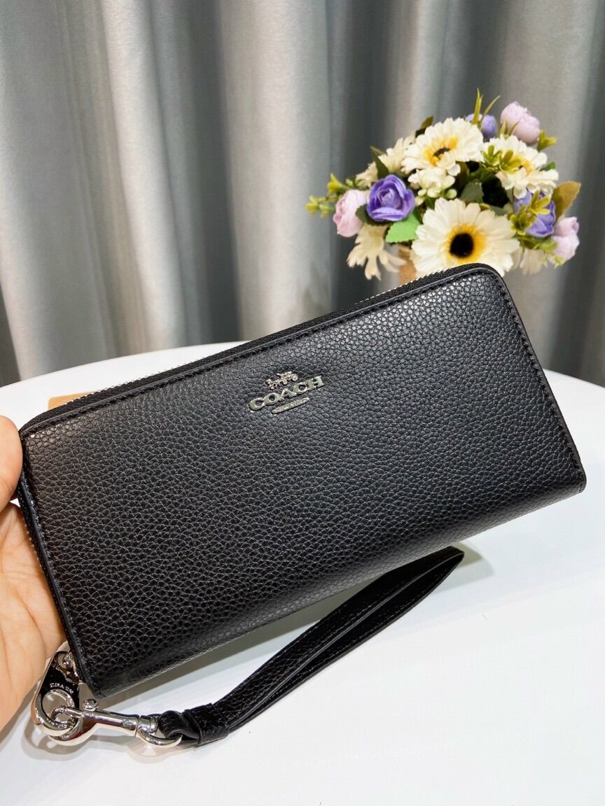 Ví dàu móc tay Coach full box xịn sò