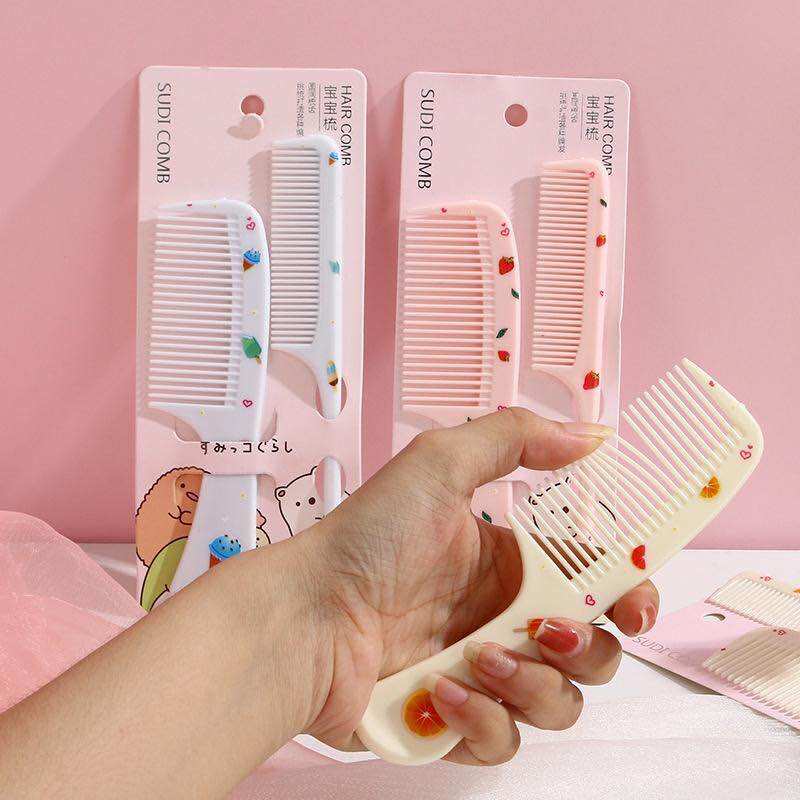 Set 2 lược chải tóc dễ thương cho bé