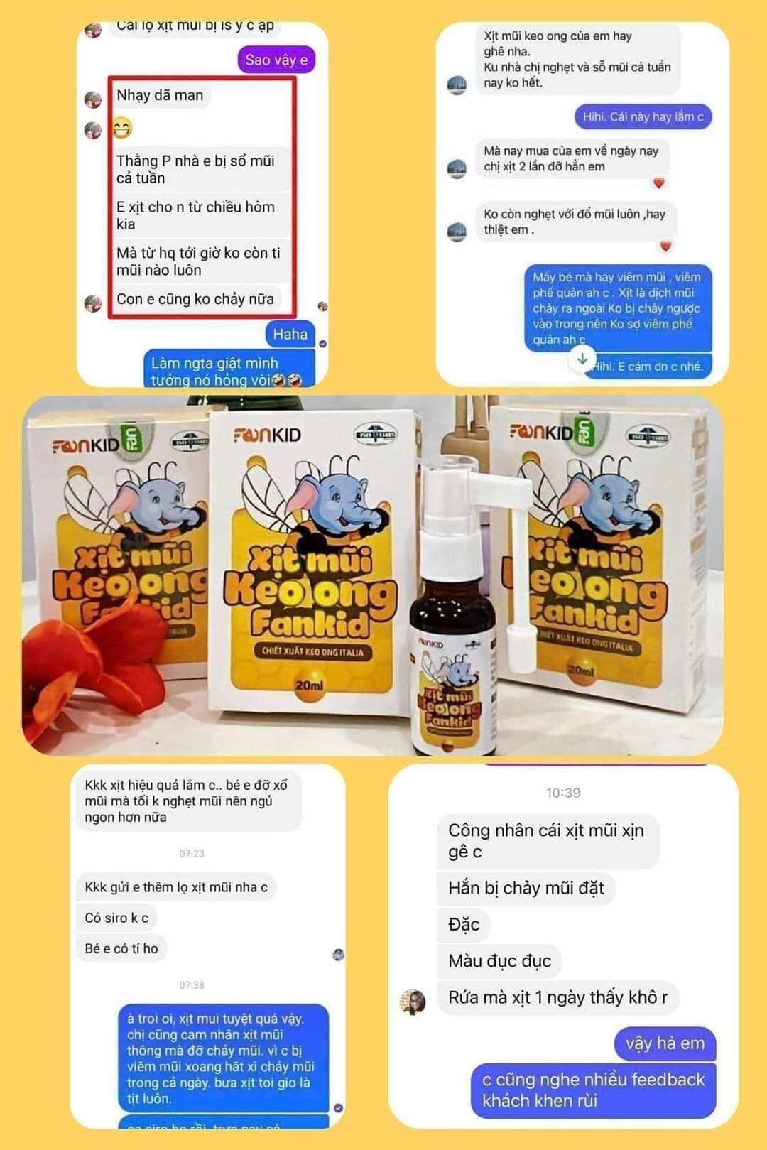 XỊT MŨI KEO ONG FANBEE