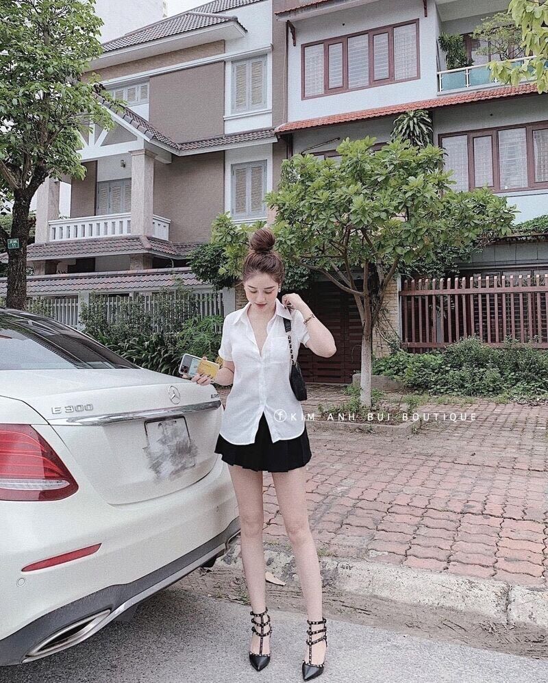 [HCM]Áo sơ mi trơn tay ngắn