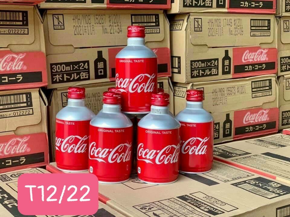 Nước ngọt Coca-Cola- Nhật  nắp vặn, thùng 24 lon