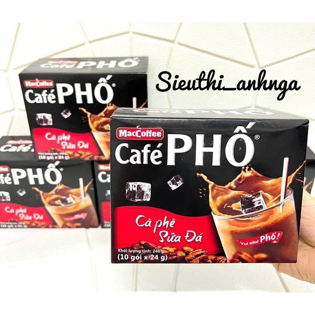 Cà Phê Phố ( Cà Phê Sữa Đá ) Hộp 10 gói x 24g