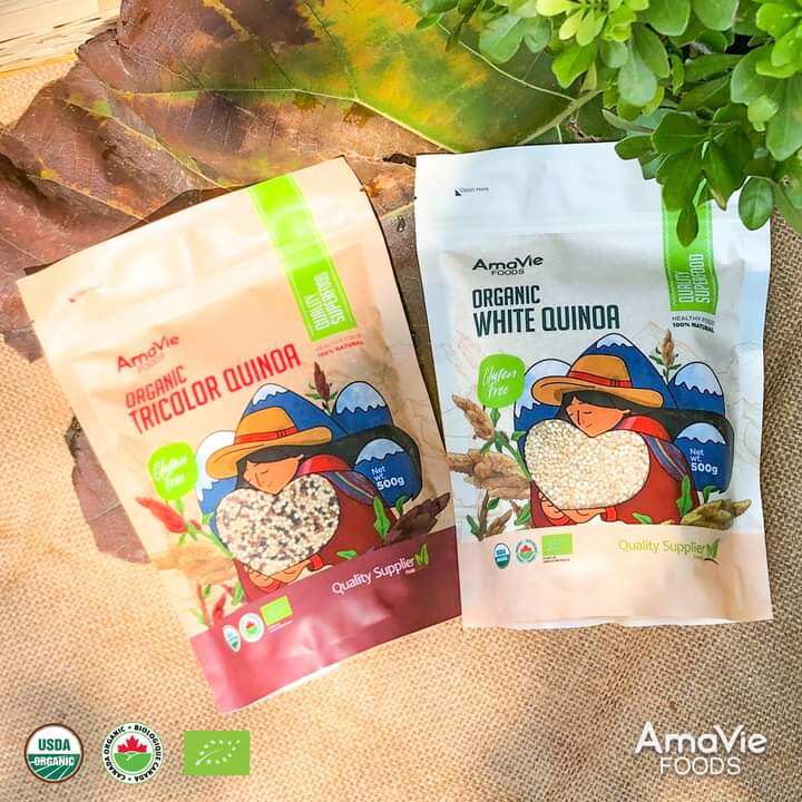 Hạt quinoa/ Hạt diêm mạch hữu cơ Amavie Foods 500gr