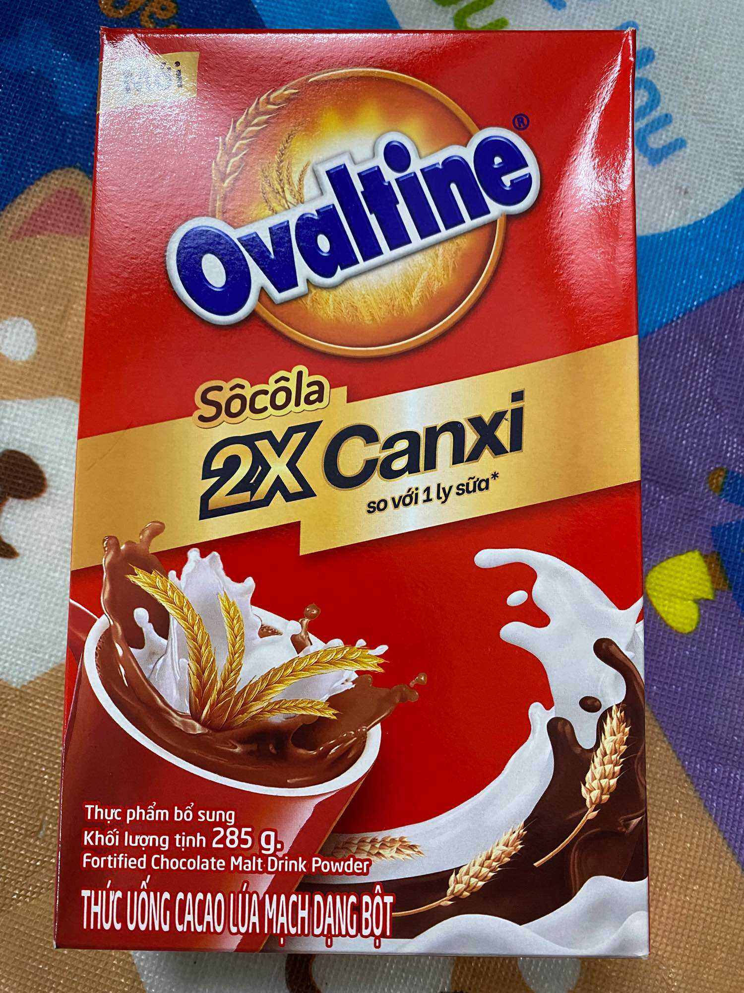 Bột Cacao Lúa Mạch Ovaltine - hộp giấy 285g Date 3/2025
