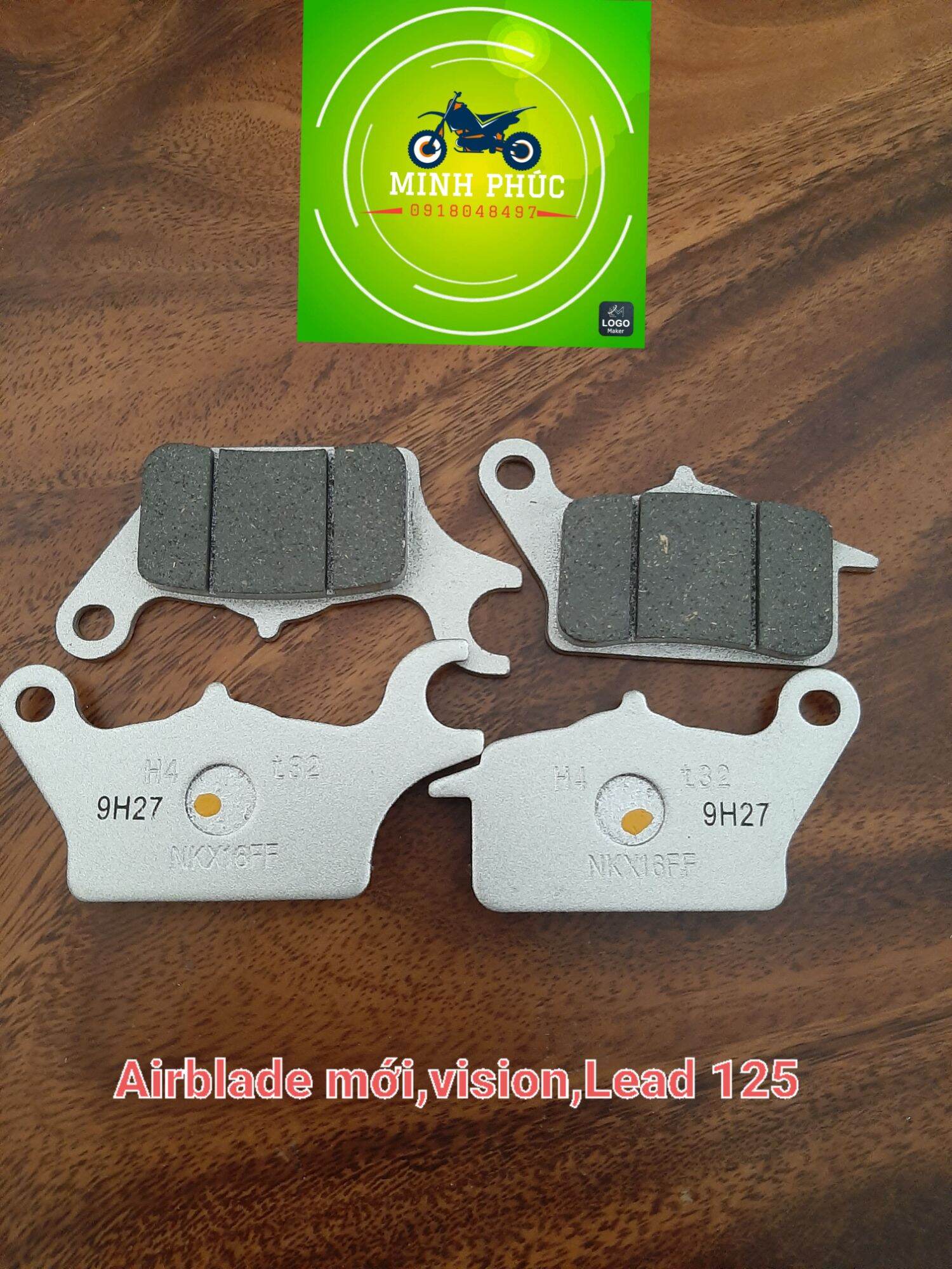 Bố thắng đĩa dùng cho xe airblade mới - vision - lead 125