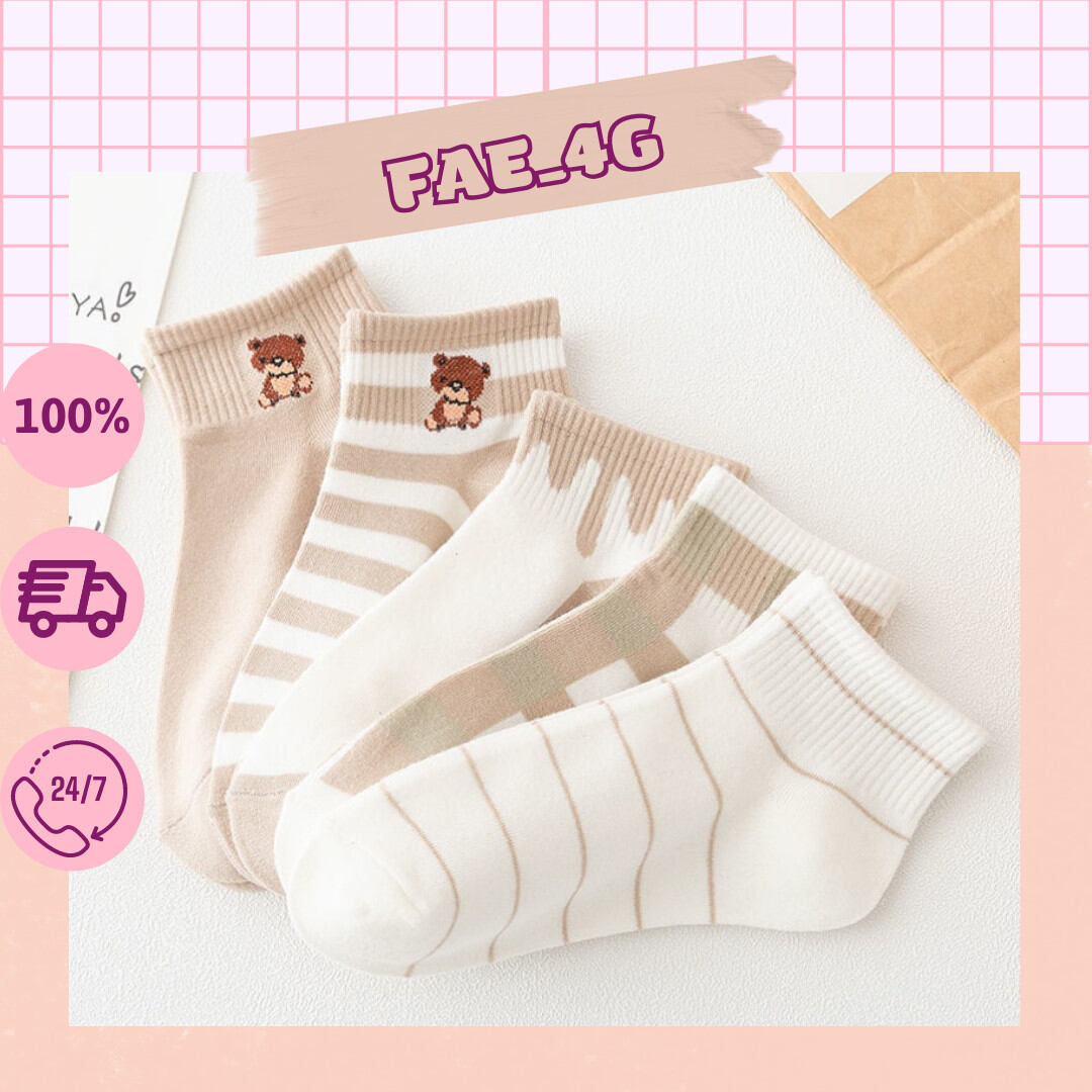 Tất vớ nữ cổ ngắn phong cách Hàn Quốc siêu cute