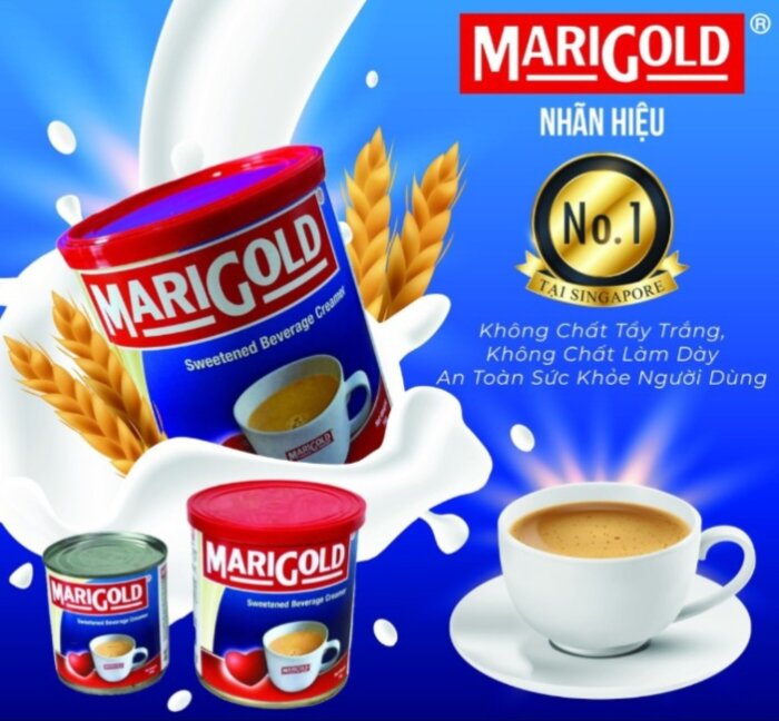 Sữa đặc nhập khẩu marigold từ singapore lon 1kg