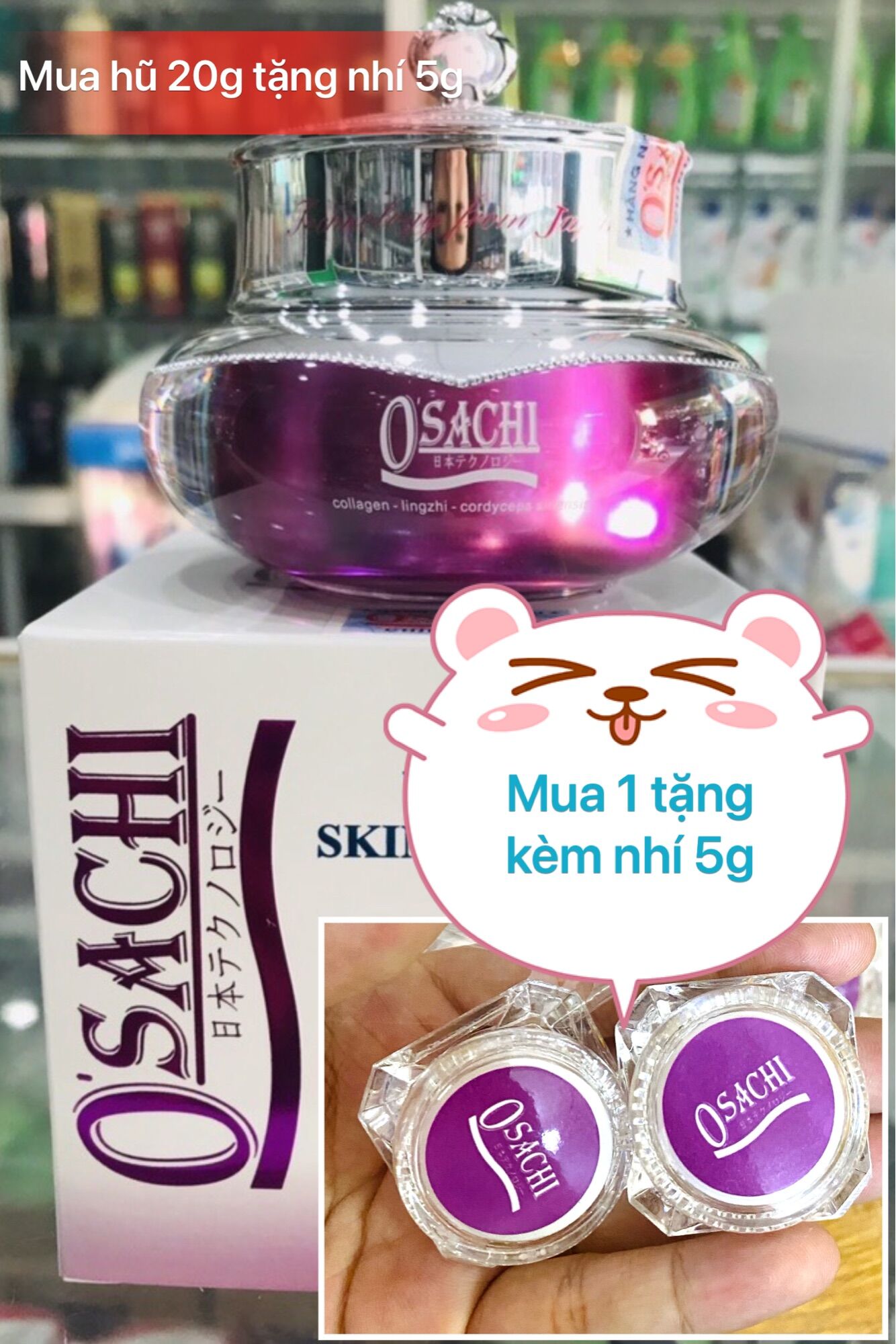 Kem dưỡng trắng da cao cấp osachi 9in1