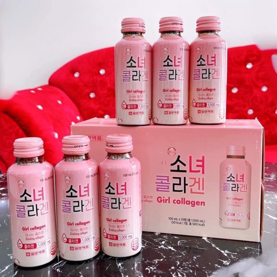 Collagen girl Hàn Quốc hộp 10 chai