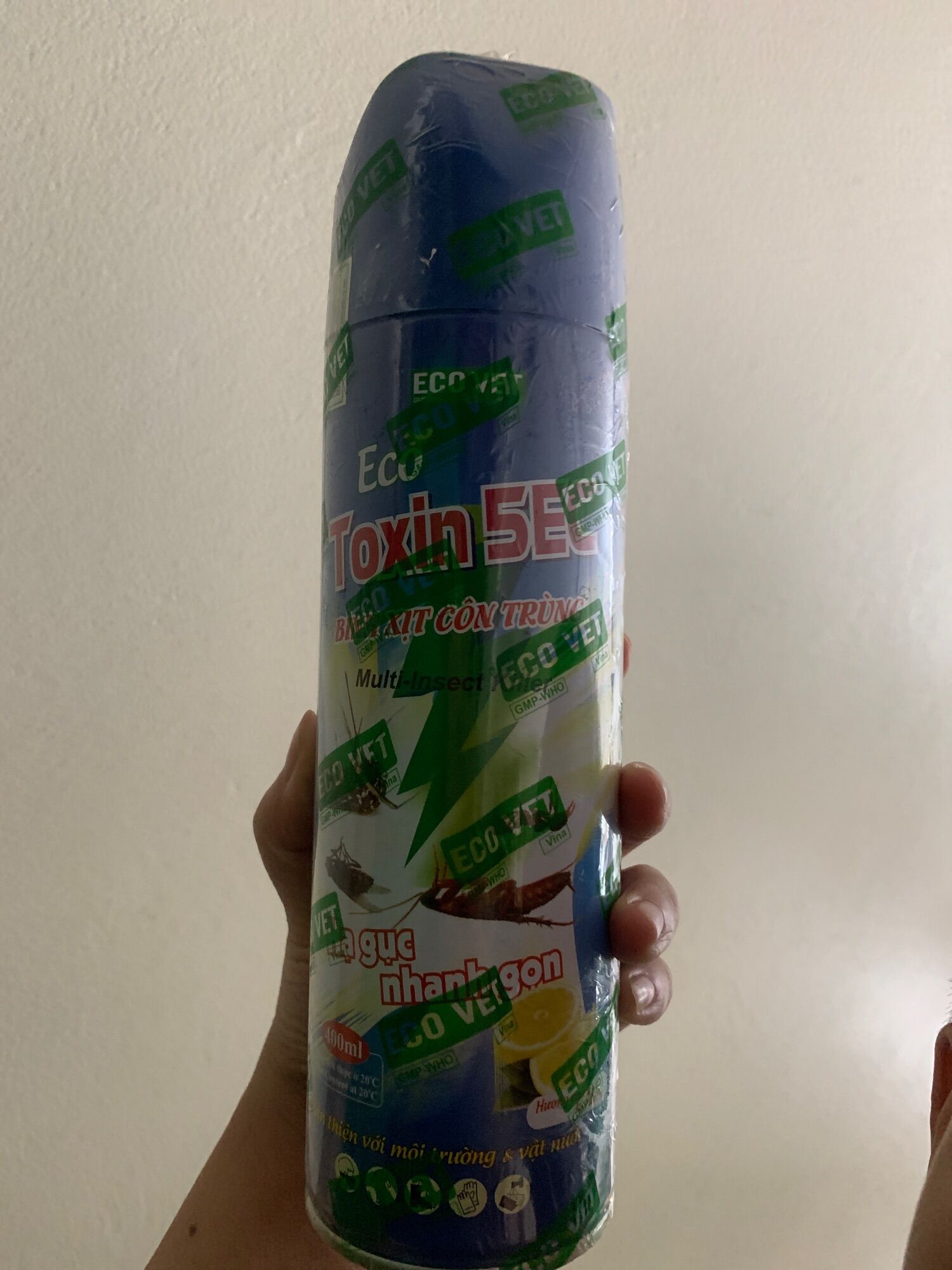 Thuốc diệt côn trùng ruồi, muỗi, kiến, gián Eco Toxin 400ml hương tranh.
