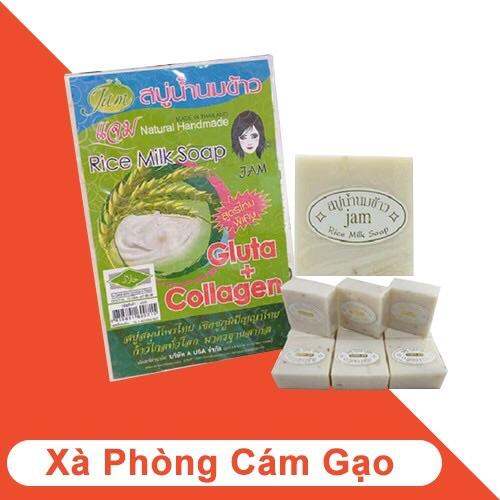 Lốc 12 bánh xà phòng cám gạo Thái Lan