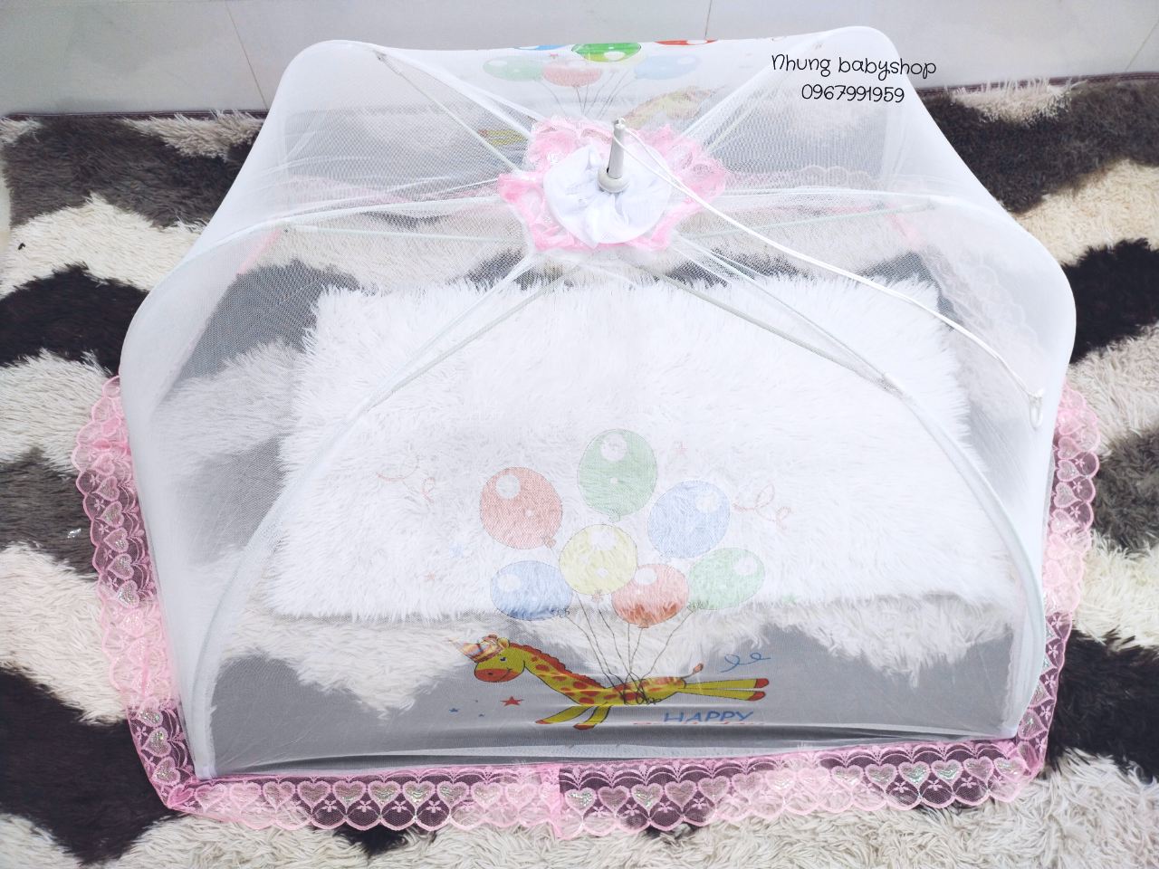 Mùng chụp thái cho bé