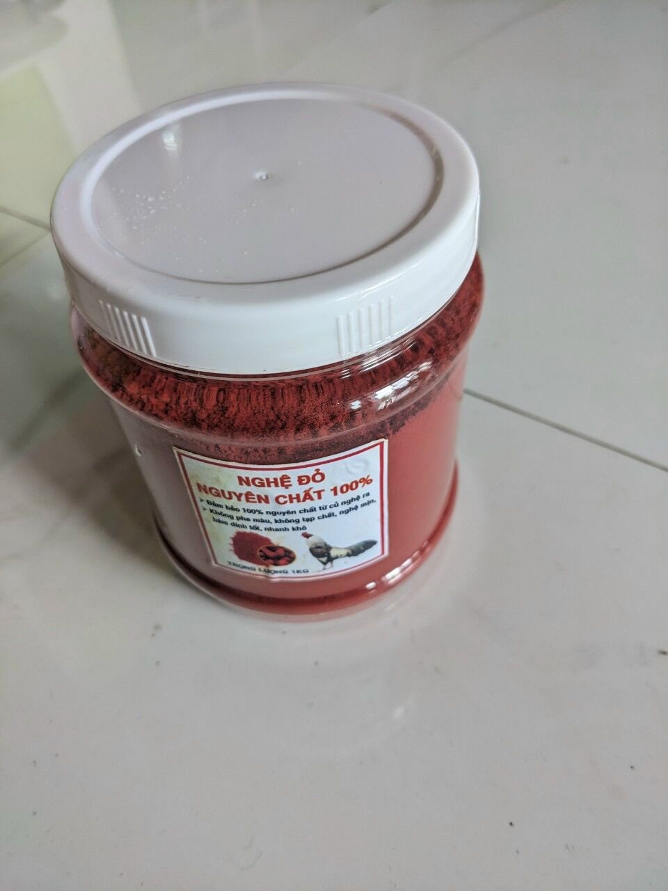 Bột nghệ đỏ vô gà đá