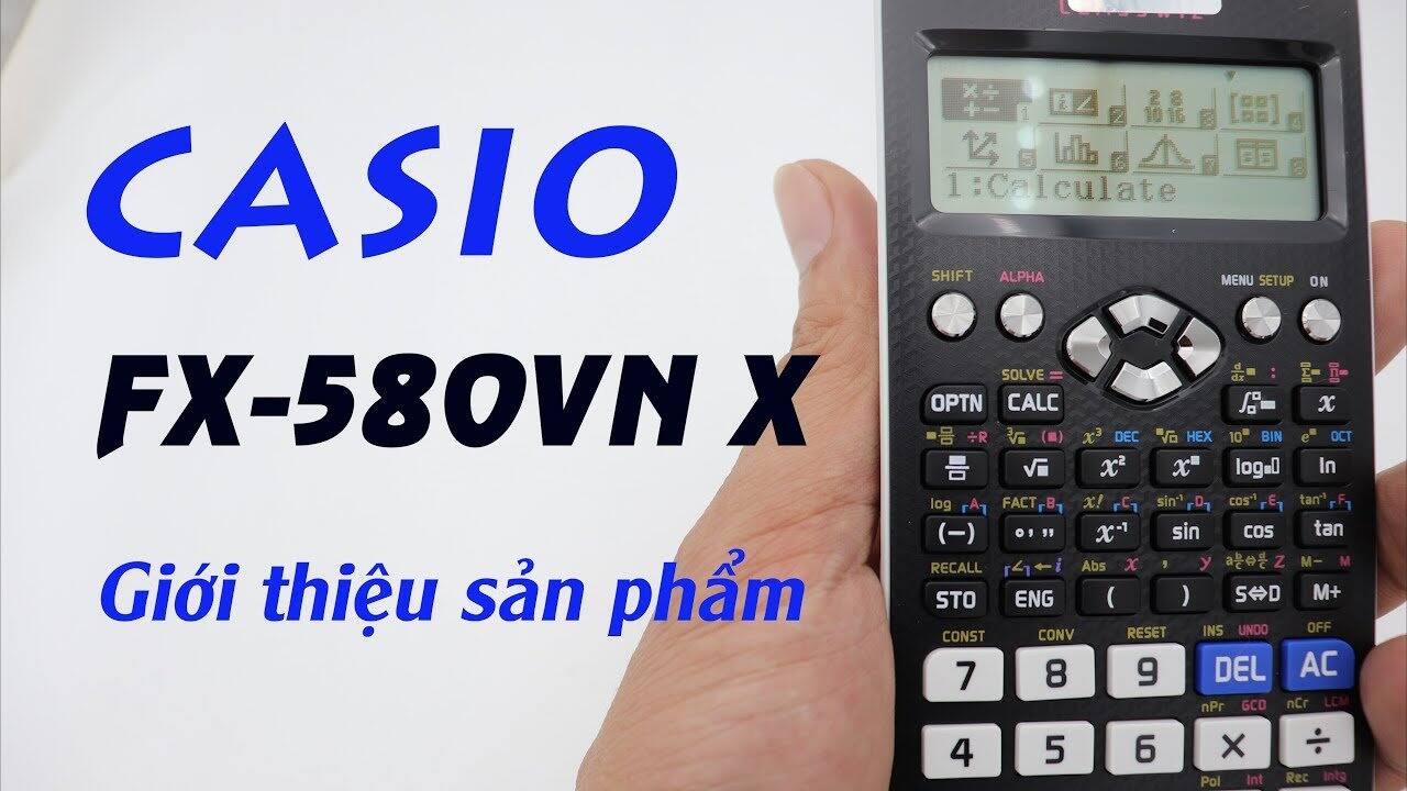 Máy Tính Casio FX-580VN X Dành Cho Học Sinh Cấp 2 Cấp 3 .Máy Tính Casio FX 580VN X . Màn hình LCD Độ Phân Giải Cao Nâng Cấp Chức Năng Giải Toán Tích Hợp