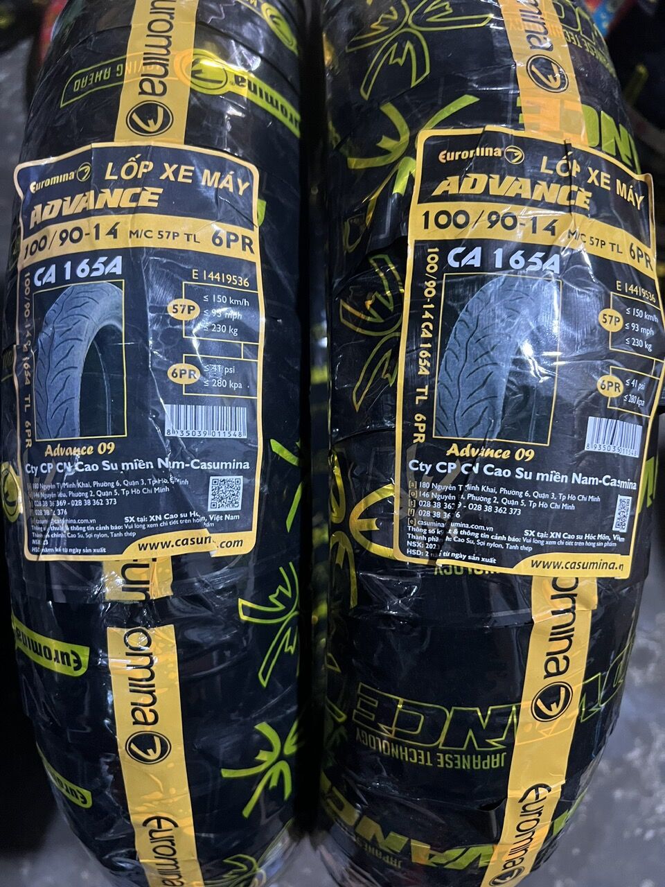 Lốp sau pcx, sh mode euromina 100/90-14