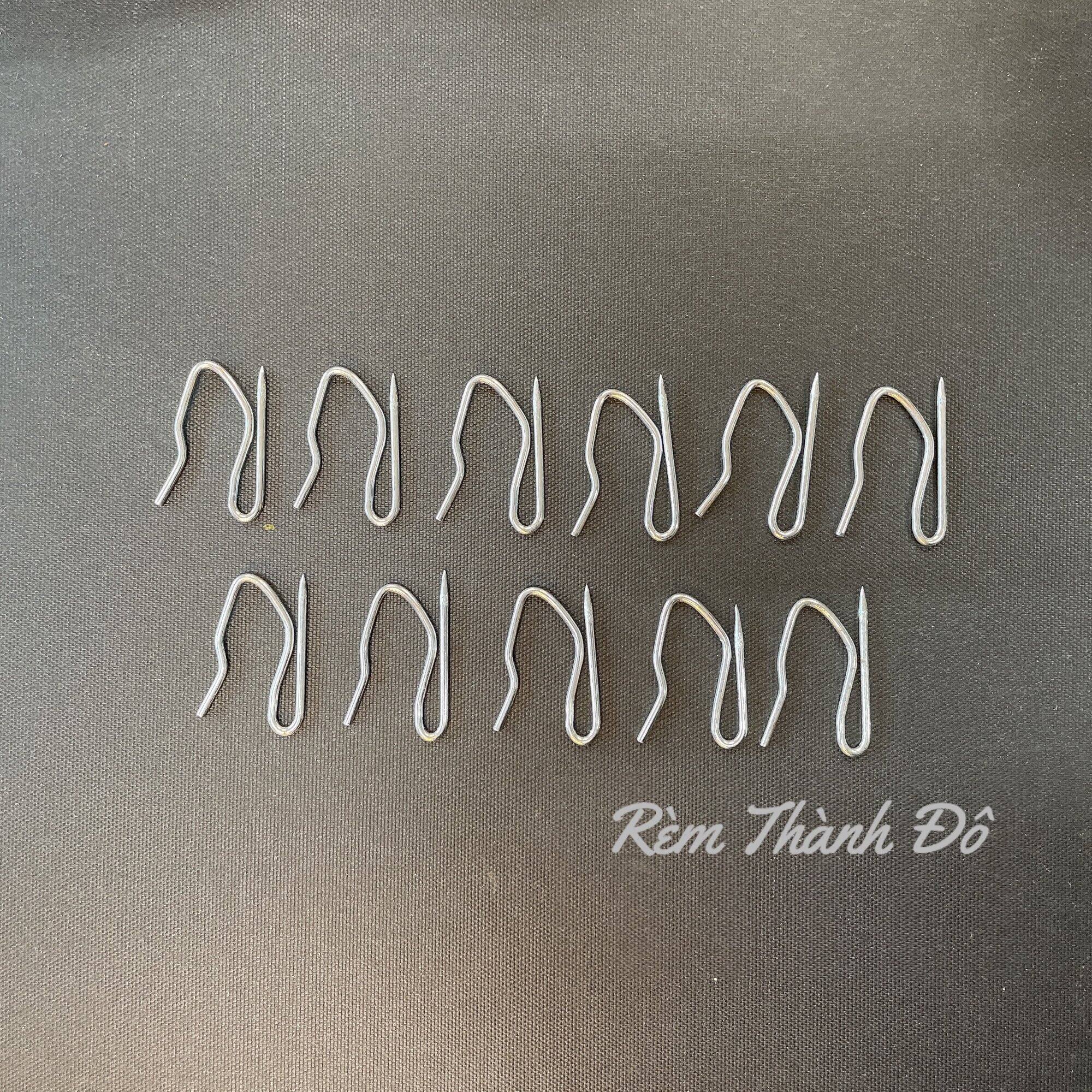 Móc sắt chữ S treo rèm ( set 10 chiếc)