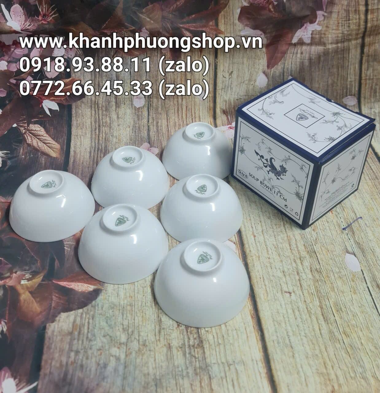 bộ 6 chén ăn cơm sứ Minh Long - chén ăn cơm sứ minh long