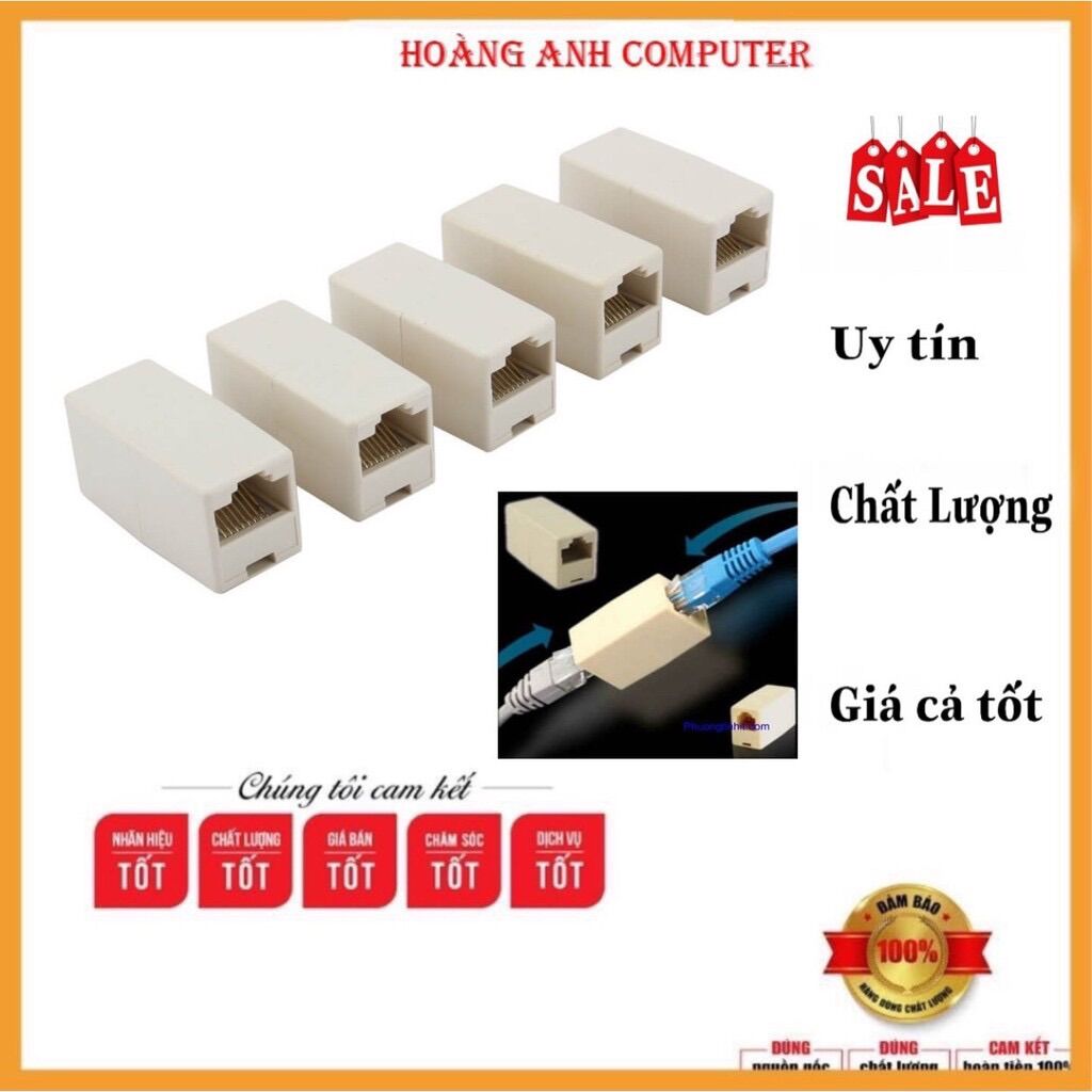 Combo 5 đầu nối mạng - cáp mạng lan 1-1 chính hãng cao cấp