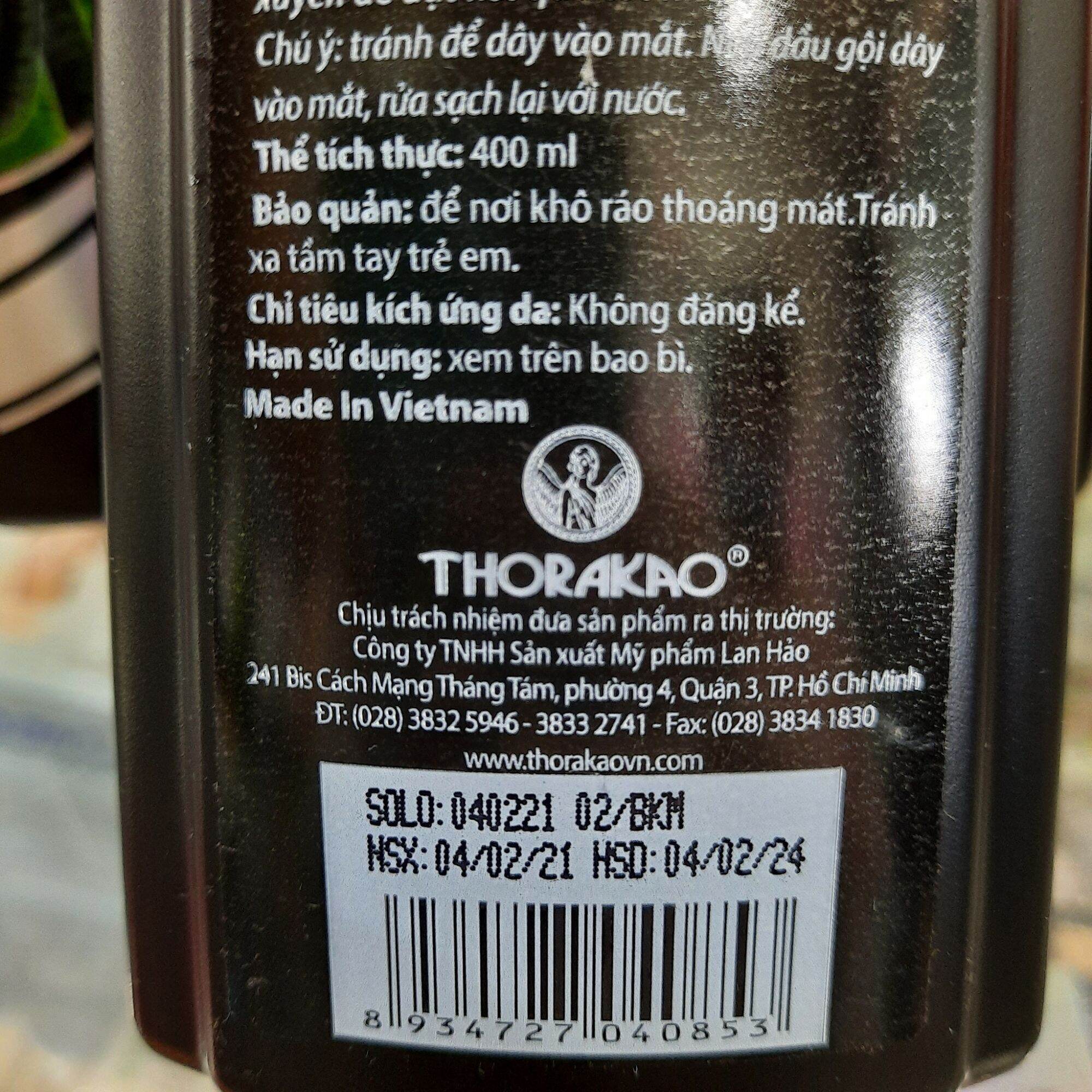 Dầu Gội Bồ Kết Mới Thorakao (400ml)