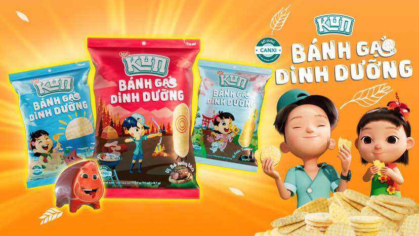 Bánh Gạo Dinh Dưỡng Kun Vị Tự Nhiên/Vị Nước Tương Mới