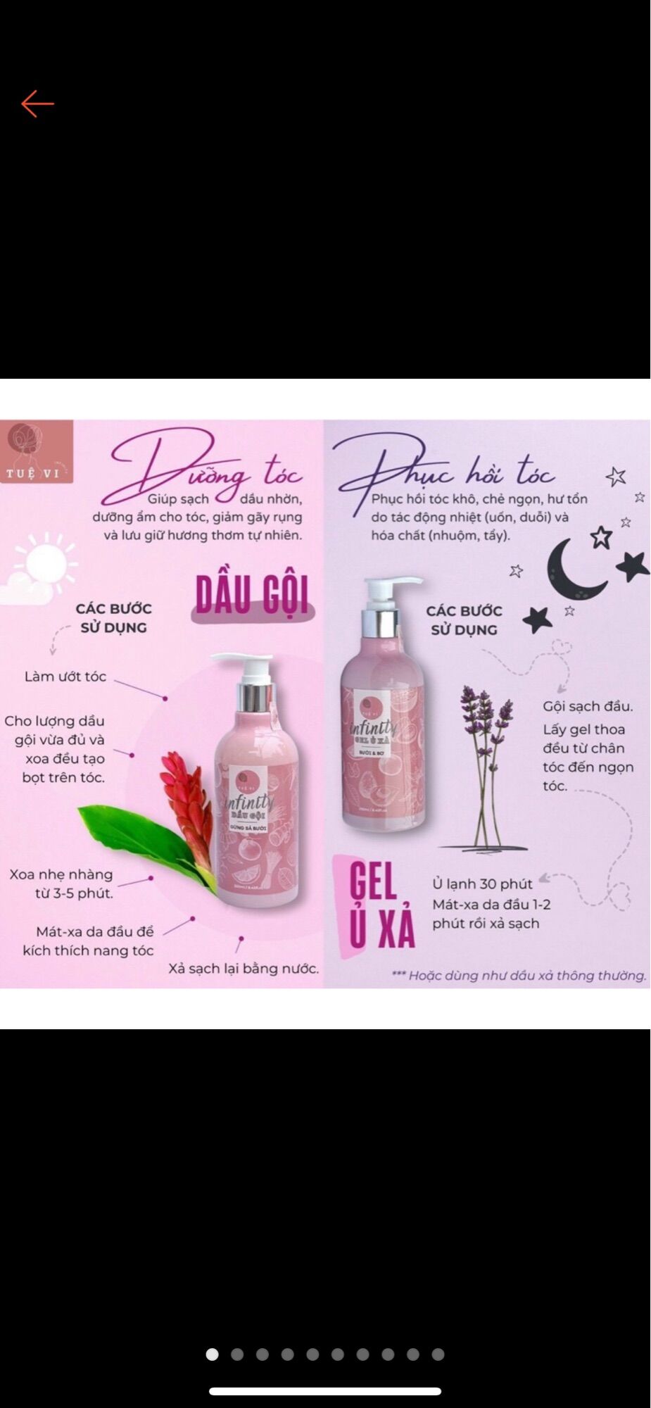 (Chính Hãng) Combo dầu gội - ủ xả tóc - tuệ vi siêu mềm mượt